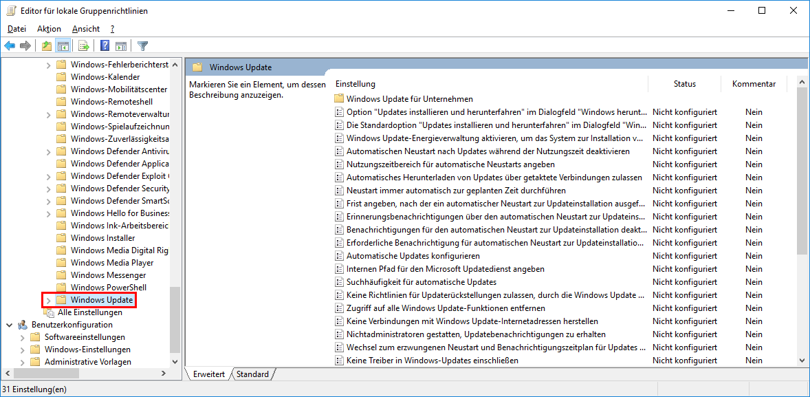 militie Midden alarm Anleitung: Windows 10 - Automatische Updates deaktivieren - Bennet Richter